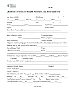 Santa Rosa Beach, FL 32459 - Children`s Volunteer Health Network