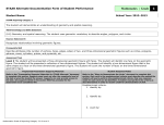 STAAR Alternate Documentation Form Grade 6 Mathematics