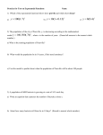 Exponential Equations Practice with Word Problems 2