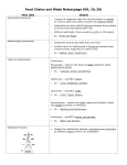 Food Chains and Webs Notes(page 601, Ch.20) Main Idea Details