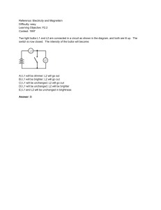 Electricity and Magnetism