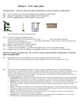 Biology I – EOC study guide