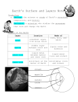 Earth`s Surface and Layers Notes