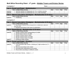 Math Whizz Recording Sheet – Grade Six