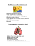 Circulatory system-things to think about