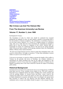 Other Material\War Crimes Law And The Vietnam War