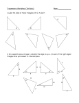 Trigonometry Worksheet (Tan Ratio)