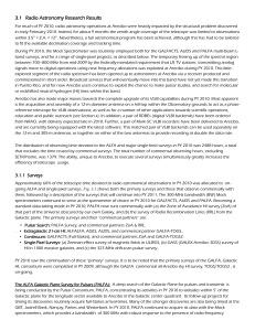 3.1 Radio Astronomy Research Results For much of PY 2010, radio