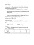 Lecture 6 – Z scores