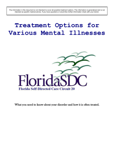 Treatment Options for Various Mental Illnesses