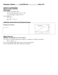 Elementary Algebra Test #8 Review