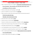 Science Module A Chapter 1 Study Guide