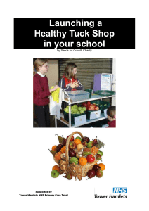 Why a Healthy Tuck Shop? - Tower Hamlets Co