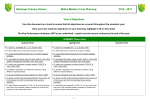 Year 4 Maths Objectives Tracker