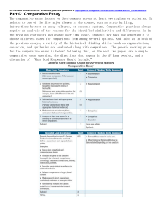 Comparative Essay