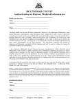 ADA Authorization to Release Medical Records
