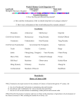 World History Unit Organizer #5 China