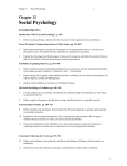 Chapter 12: Social Psychology