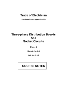 Three-Phase Distribution Board