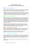 Outline of First Year Modules and Expectations