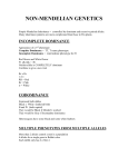Unit 7 Heredity: Chp 11 Non-Mendelian Genetics Notes