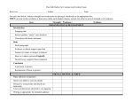 Peer-Edit Rubric for Compare and Contrast Essay