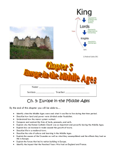 Europe in the Middle Ages (Notes and Study Guide)
