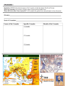 Crusades - Cobb Learning