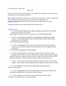 IS- 162 Final Exam Winter 2011