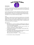 cell analogy 2009 project