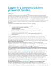 Chapter 9: E-Commerce Solutions (COMMERCE SERVERS)