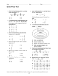 Name Date Class End-of-Year Test Original content Copyright © by