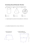 Geometry Second Semester Review packet KEY