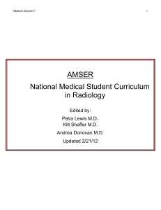 Student Curriculum - Association of University Radiologists