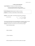 Geometry (H) Lesson 2.1 2.1 Notes: Inductive Reasoning Lesson