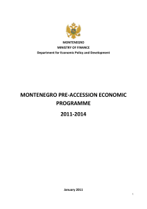Montenegro Pre-accession Economic Programme 2011
