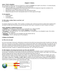 Chapter 6 Notes Lesson 1 Earth`s Atmosphere The thin protective