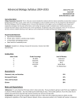 8th Grade Science Syllabus - San Diego Unified School District