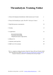 Thrombolysis Training Folder