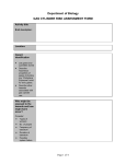 Risk assessment template for use of gas cylinders