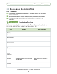 5-3 Ecological Communities Worksheet