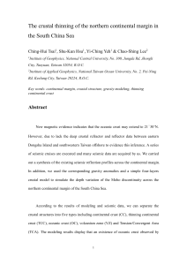 The continent marginal crust characteristic of nothern South China