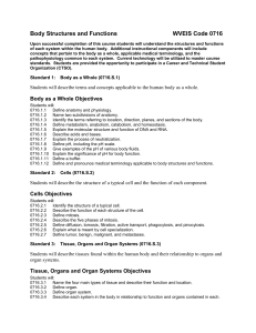 Body Structures and Functions