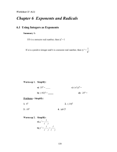 Worksheet 31 (6