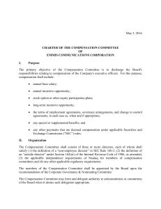 Compensation Committee Charter