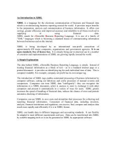 An Introduction to XBRL - Financial Reporting Council