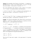 Intermediate Value Theorem and Maple