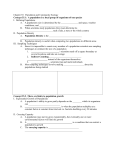 Population and Community Ecology