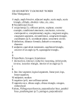 geometry taxonomy words