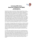 Conductive Hearing loss and behaviour problems